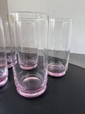 Kate Spade Pink-Tinted Glass Highball Tumblers – Set of 5