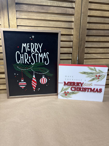 Merry Christmas Signs