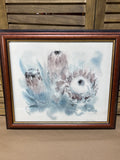 Protea Watercolor Print by Meyer Garlen; Signed