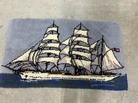 Sailing Ship Hook Rug