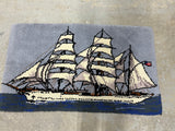 Sailing Ship Hook Rug