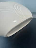 Haeger Style Cream Oval Ceramic Vase