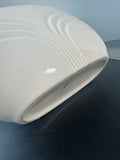 Haeger Style Cream Oval Ceramic Vase
