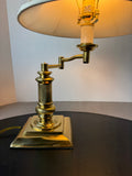 Heavyweight Brass Swing Arm Desk Lamp (WORKS)