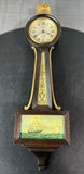 Seth Thomas 8 Day Reverse Painted Sailboat Banjo Wall Clock