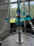 Tracy Porter Savoy House Blue & Silver Tone Charm Chandelier
