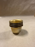 Set Of 4 Brass Holy Water Cups