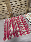 Williamsburg Floral Quilt Style Reversible Placemats - Set Of 6