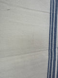 Cream Table Runner With Blue Stripes By Pottery Barn