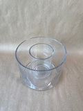 Double Wall Clear Glass Candle Holder