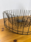Farmhouse Style Round Metal Basket Or Rack