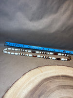 Plastic Amber/Ivory Tone Beaded Necklace