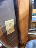 Drexel Esperanto Curule-Style Pair of Arm Chairs, Sit Low/Note seat height of 15"