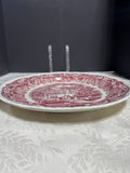 (E) Mason’s England Vista Pink China 14” Large Round Chop Plate