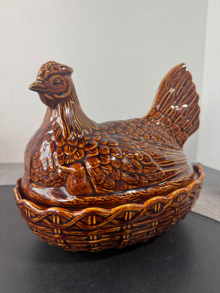 Portmeirion Oven to Table Chicken Hen Egg Holder & Casserole Dish