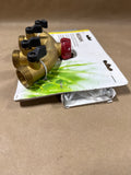 Heavy Brass 4 Way Shut Off Valve With Hardware