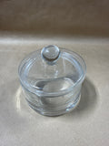 Clear Glass Vanity Jar With Lid