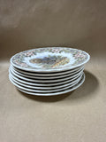 Queens Myott Thanksgiving Turkey Salad Plates - Set Of 8 (B)