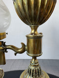 Antique Brass Argand Electric Converted Oil Lamp AS IS (READ DESCRIPTION CAREFULLY) (A)
