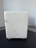 Labrazel Italian Heavyweight Alabaster Waste Basket