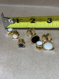 Reversible White/Black Cuff Link & Button Set