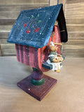 (A) The Pit Stop Bear Birdhouse