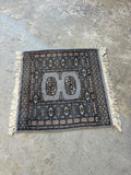 Hand Woven Rug (F), 28"x25"