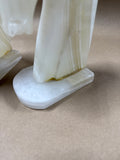 Pair Of Onyx Horsehead Bookends READ DESCRIPTION