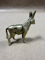 Mini Brass Donkey Figurine