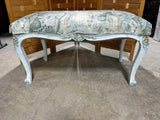 Painted Upholstered Bench
