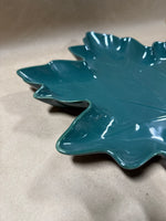 (A) Green Ceramic Leaf Tray
