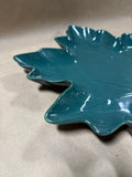 (A) Green Ceramic Leaf Tray