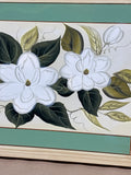 Metal Wall Hanging with Magnolias