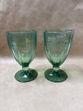 Villeroy & Boch Green Crystal “My Garden Green” Goblet - Pair // 6 Pairs Available// PRICED INDIVIDUALLY