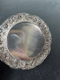 Pair of S. Kirk & Son Inc. Floral Embossed Sterling Silver Butter Pat Trays