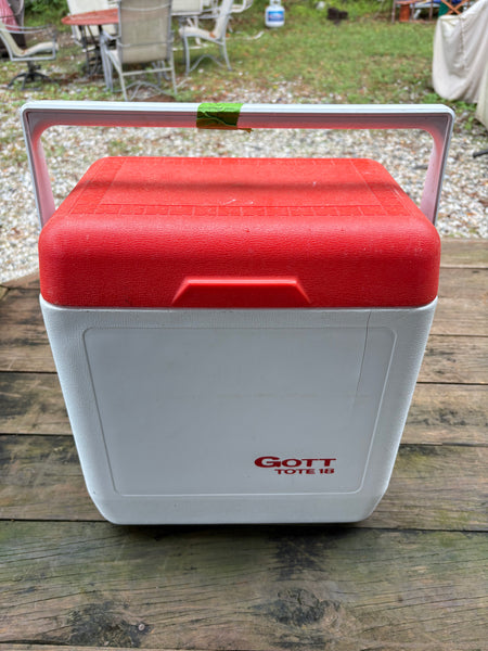 Red and White Cooler
