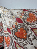 Pair of World Market Style Bohemian Feather Throw Pillows