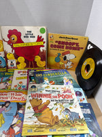 Lot Of Children’s Story Time Records And Books