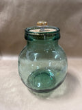 Green Glass Jar With Cork Lid // 3 Available // PRICED INDIVIDUALLY