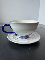 Anthropologie From the Deep Cup & Saucer Set