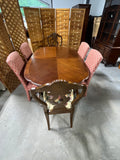 Dining Set: Double Pedestal Table, (2) Leaves, (6) Chairs, Unbranded***HEAVY ITEM***READ DETAILS ON PICK UP POLICY***