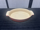 Le Creuset Enameled Stoneware Oval Au Gratin Dish, Red