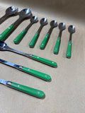 10 Piece Green Flatware Set - Made In France