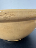 XL Primitive Style Glazed Pottery Bread Mixing Bowl