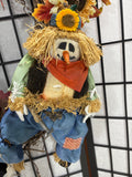 28” Stuffed Scarecrow Autumn Wreath