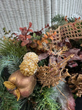 Faux Fruit & Floral Holiday Swag