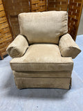 Upholstered Chair, tan color, Unbranded