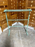 Teal Green Painted Lightweight Quilt Rack