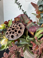 Dried & Faux Florals in Ceramic Pot