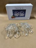 Bianca Walther Floral Glass Divided Relish Dish